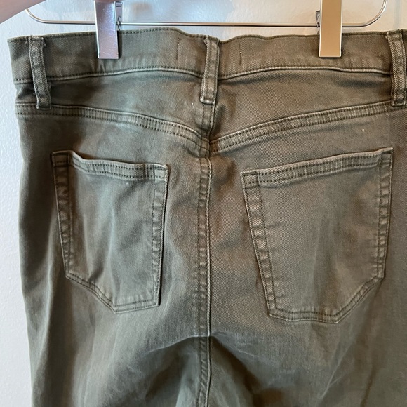 Loft Button Fly High Waist Skinny Ankle - Picture 4 of 5